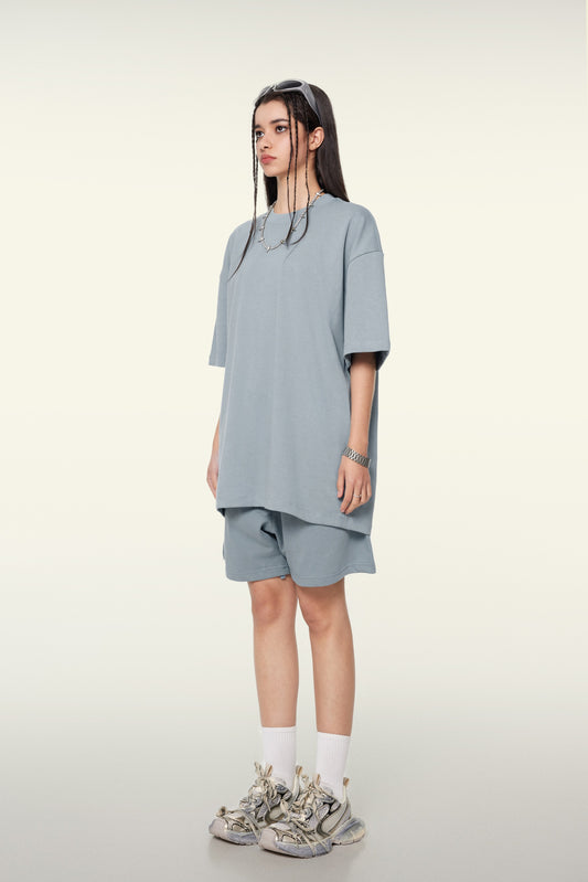 Custom 305 GSM 100% Cotton Men's T-Shirt - Heavyweight Blank Tee for Printing, Oversized Streetwear Style