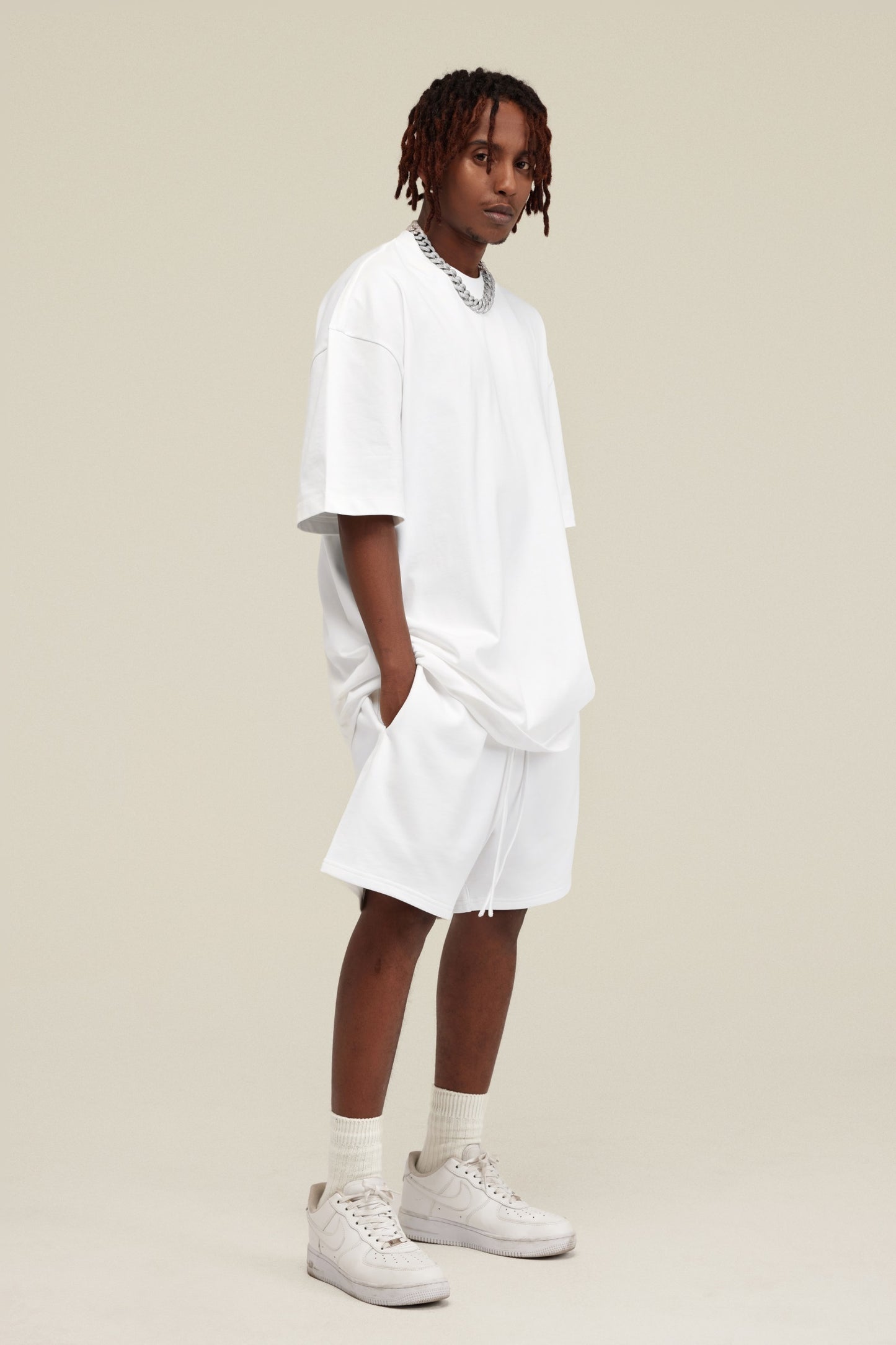 Heavyweight FOG Style Shorts - Relaxed Fit Unisex Streetwear for Teens, Casual Athletic shorts