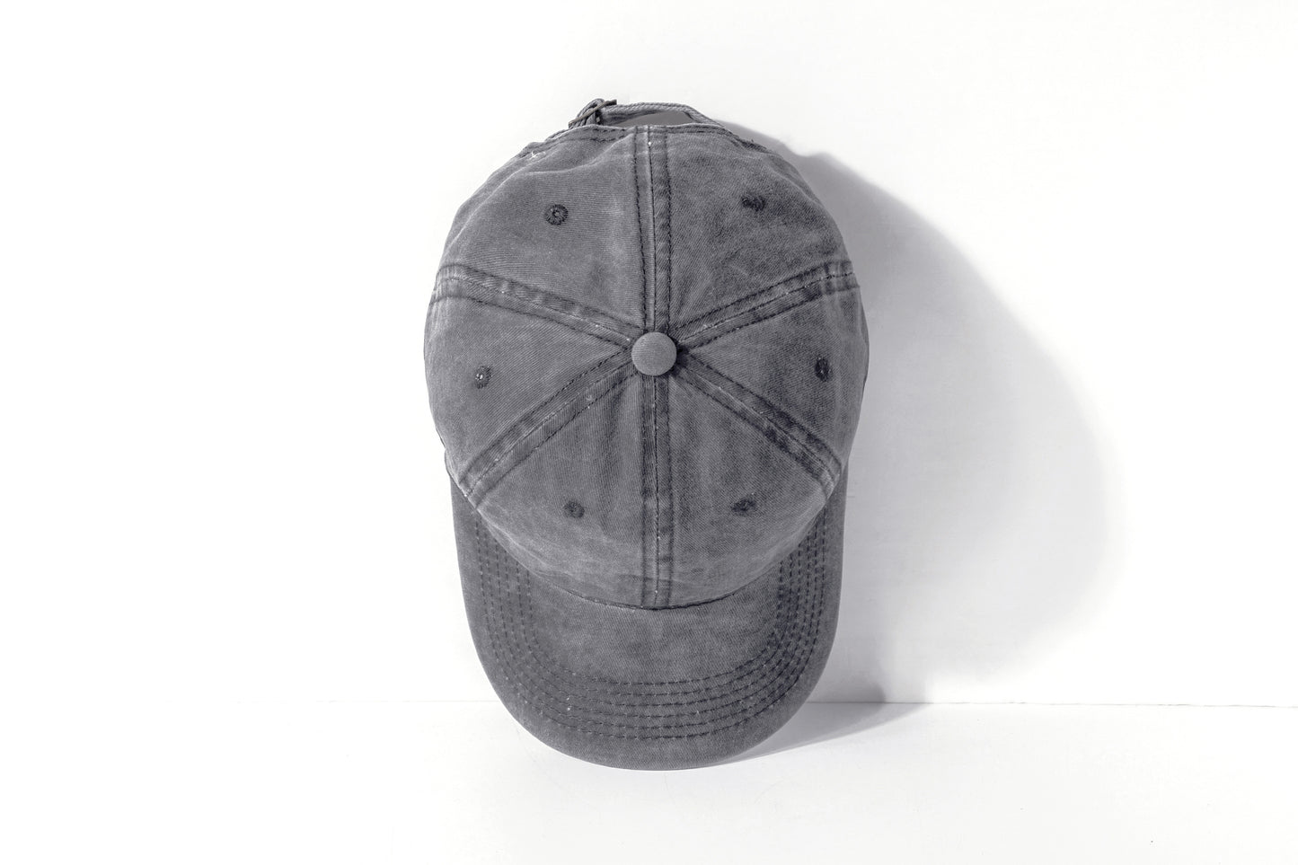 Vintage Washed Baseball Cap - Distressed Dad Hat with Curved Brim, Unisex Retro Style Adjustable Snapback