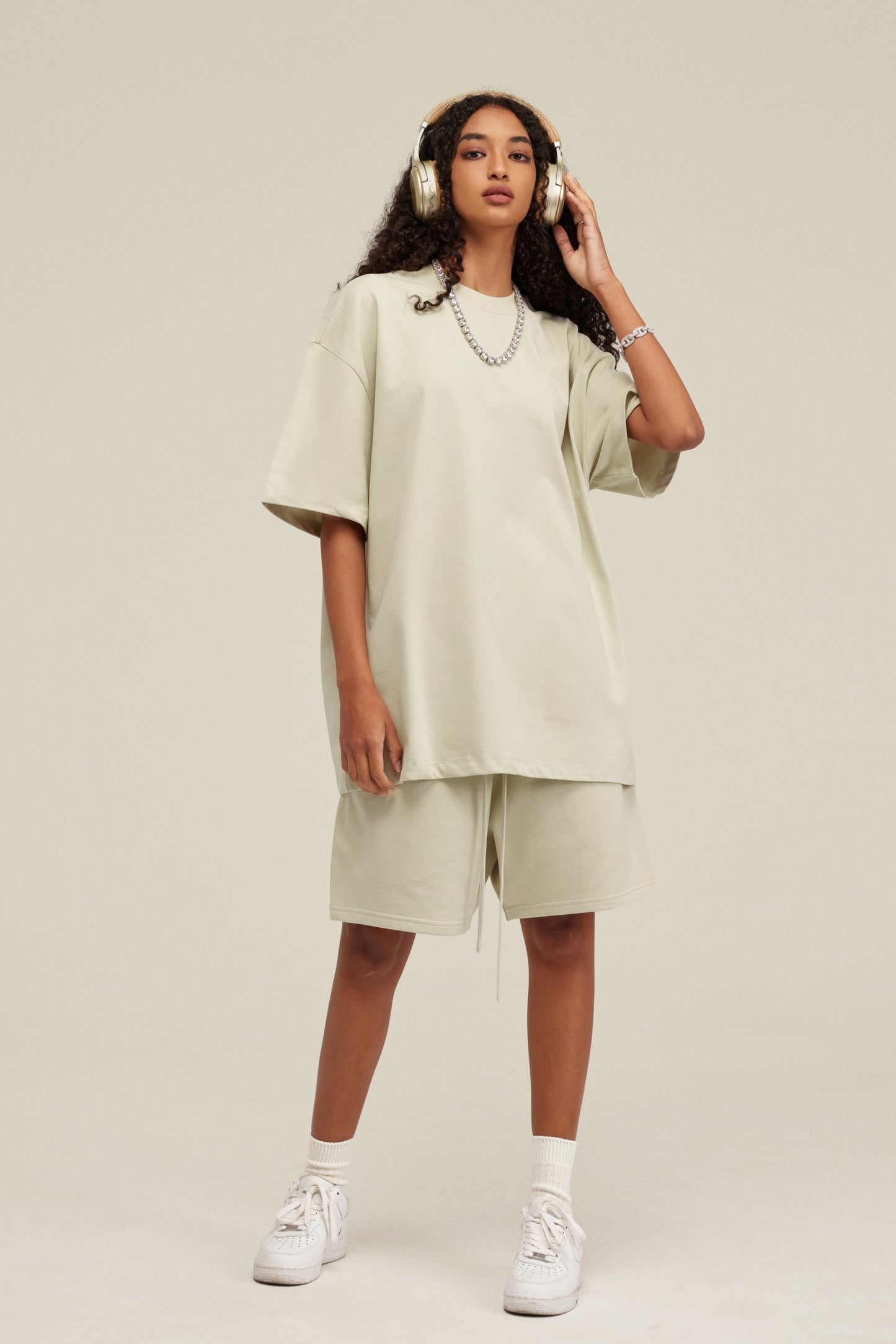 Heavyweight FOG Style Shorts - Relaxed Fit Unisex Streetwear for Teens, Casual Athletic shorts