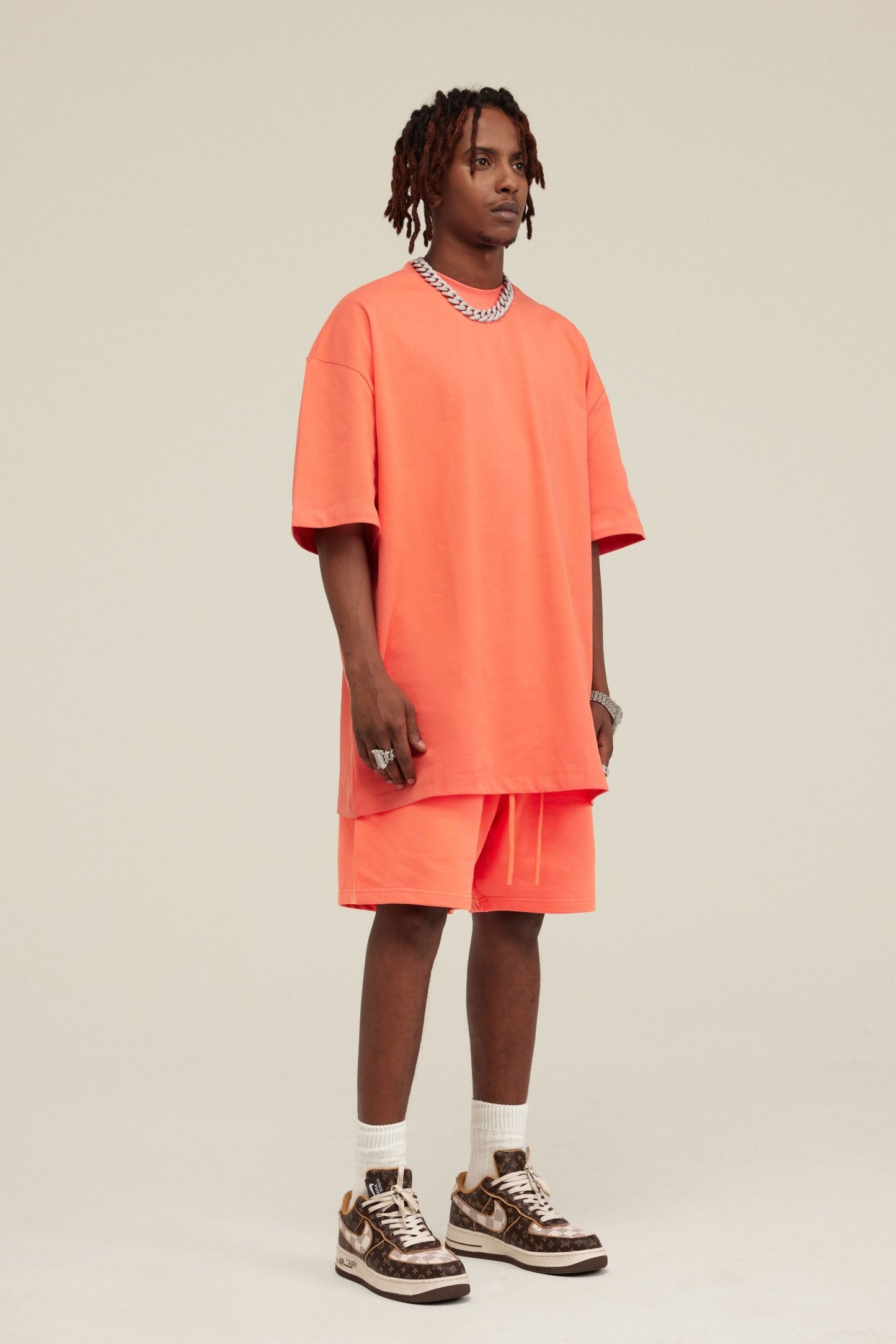 Heavyweight FOG Style Shorts - Relaxed Fit Unisex Streetwear for Teens, Casual Athletic shorts