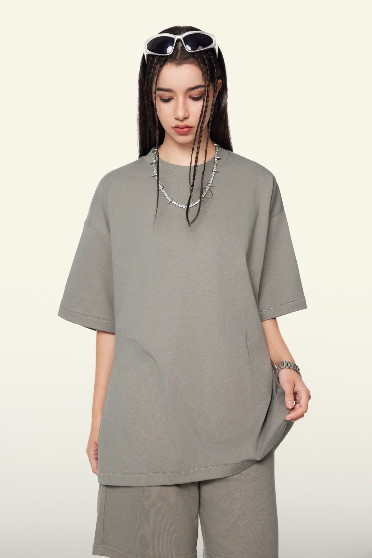 Cooling & Quick-Dry Antibacterial UV Protection T-Shirt - Sorona Fabric Blank Tee, Relaxed Fit Unisex Oversized Crewneck Streetwear Top