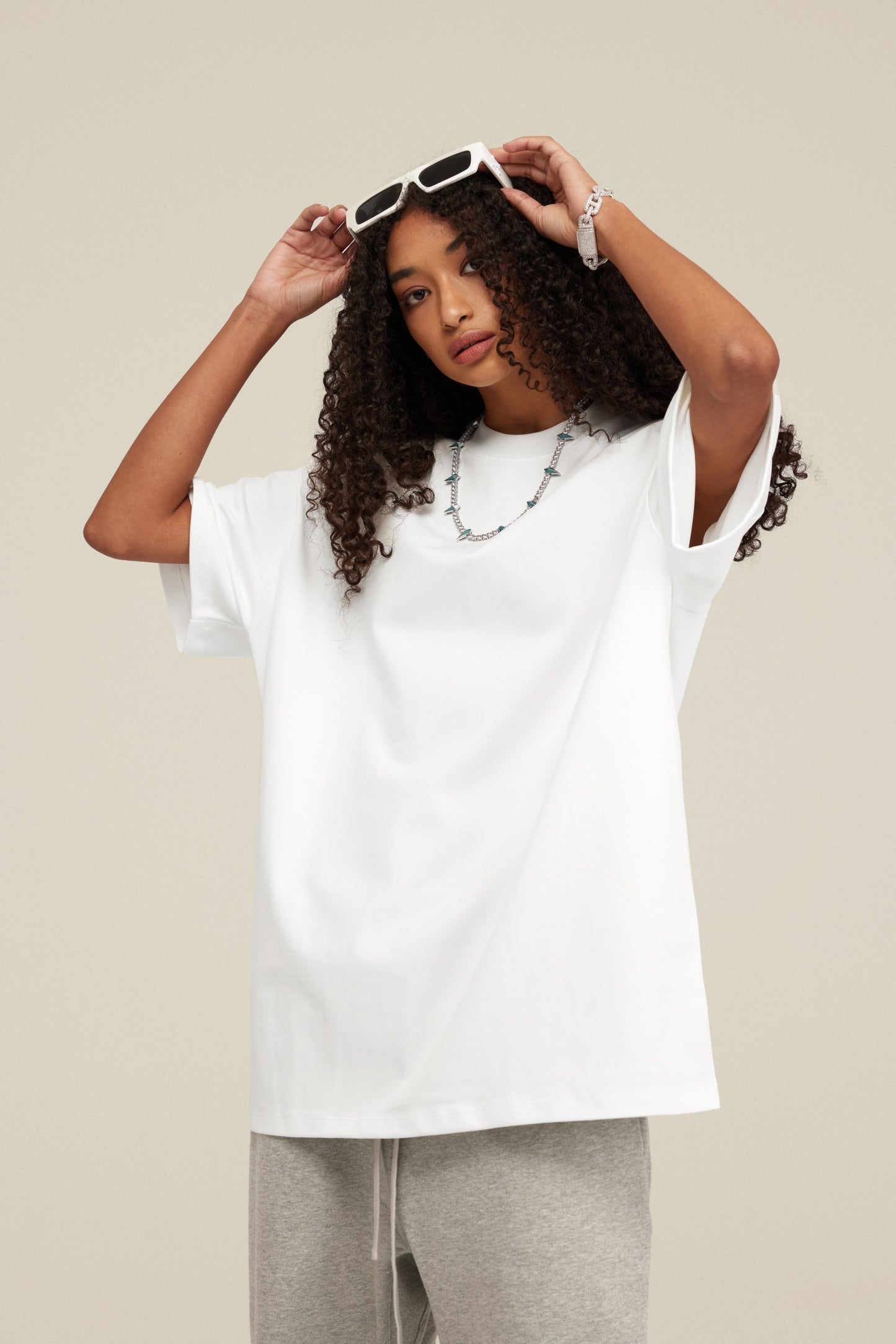 Heavyweight 425GSM Oversized Dropped Shoulder T-Shirt - 100% Cotton Teen Boys Summer Streetwear Unisex Essential Basic Tee