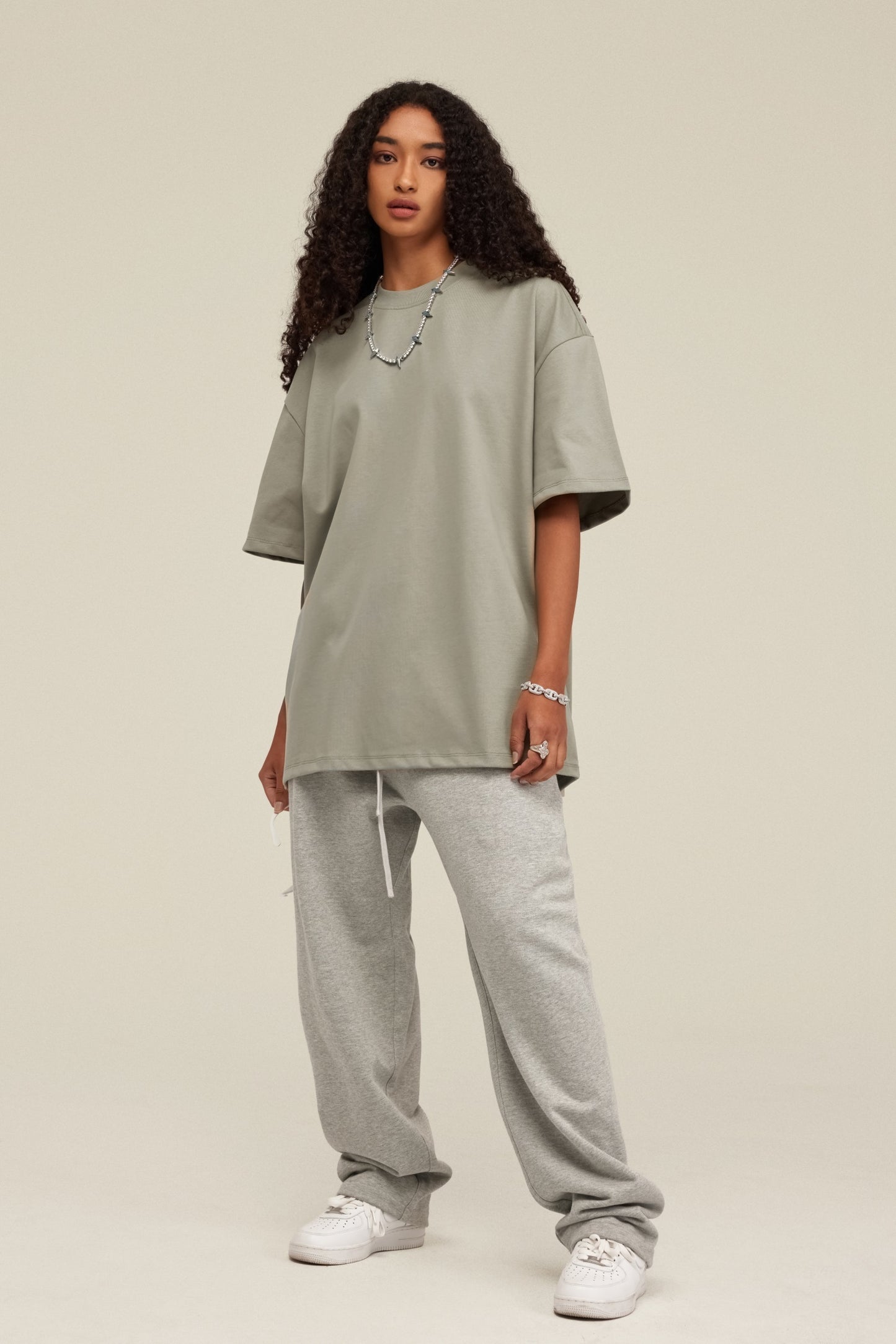 Heavyweight 425GSM Oversized Dropped Shoulder T-Shirt - 100% Cotton Teen Boys Summer Streetwear Unisex Essential Basic Tee