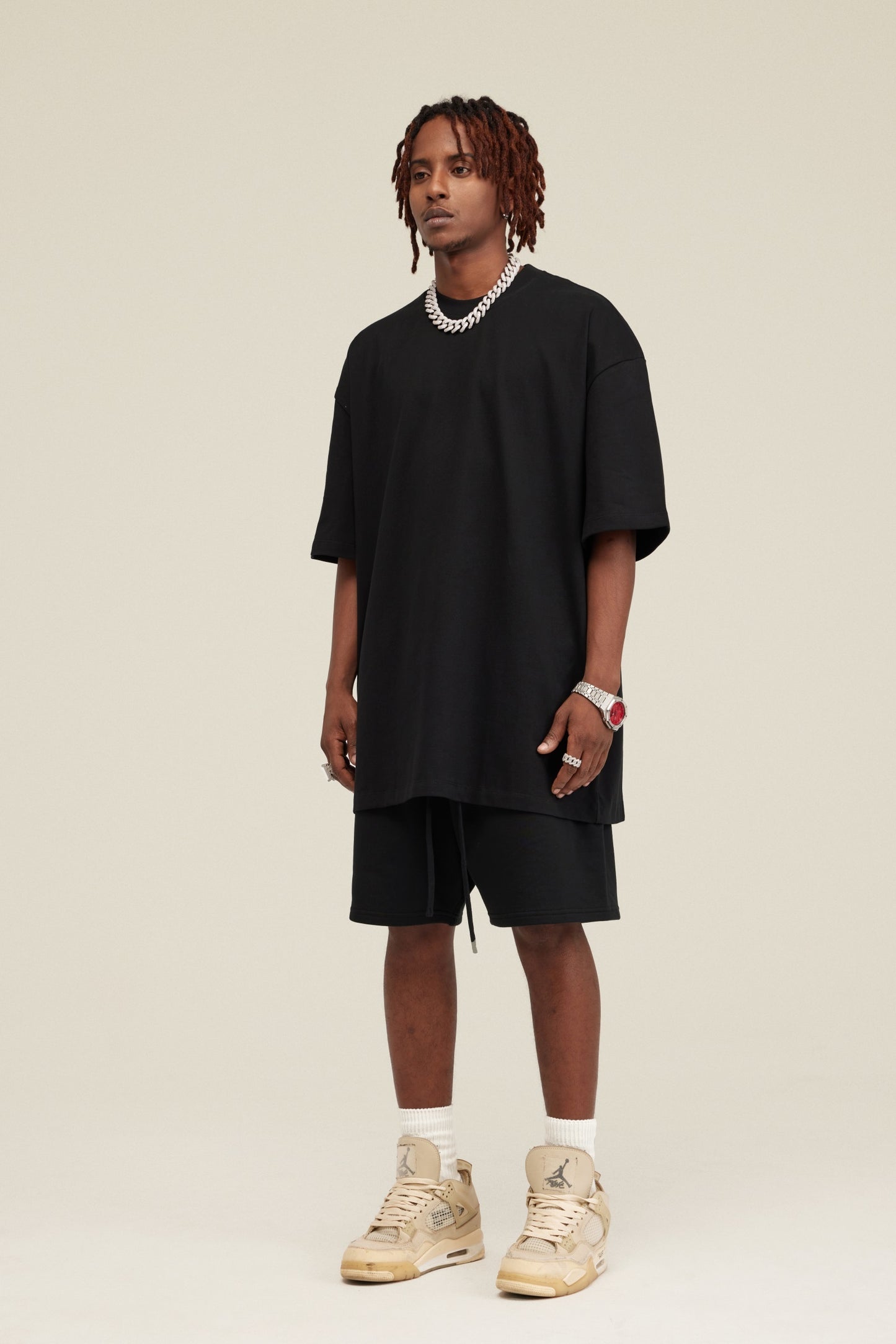 Heavyweight FOG Style Shorts - Relaxed Fit Unisex Streetwear for Teens, Casual Athletic shorts