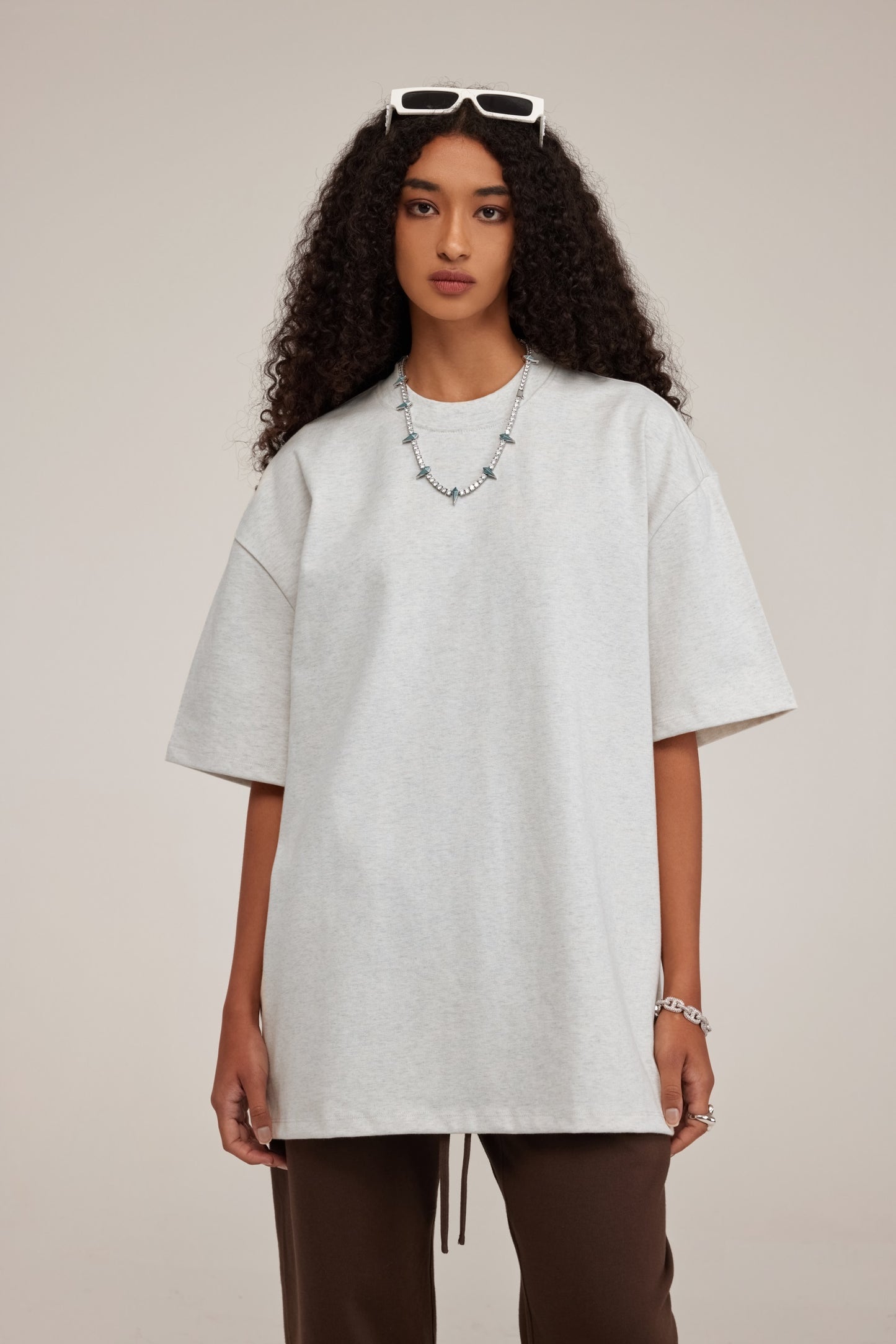 Heavyweight 425GSM Oversized Dropped Shoulder T-Shirt - 100% Cotton Teen Boys Summer Streetwear Unisex Essential Basic Tee