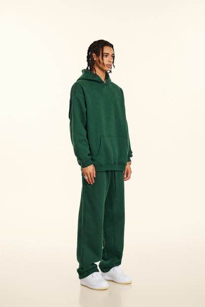 Custom 345GSM Fleece Joggers - Heavyweight Blank Streetwear Pants, Oversize Fit Brushed Insided Unisex Sweatpants with Pocket