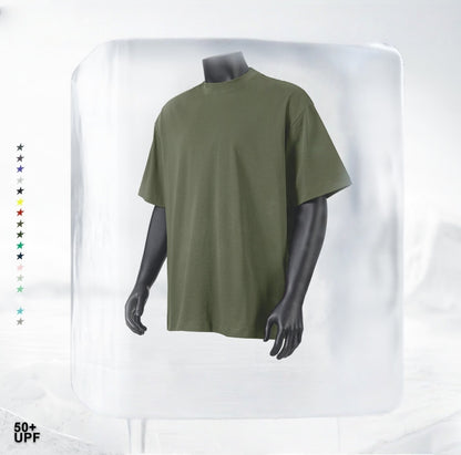 Summer Cooling & UV Protection T-Shirt - Relaxed Fit Unisex Teen Streetwear, Antibacterial Crewneck Tee with Ice Silk Feeling