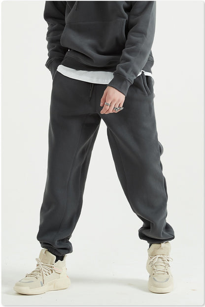 Custom 345 GSM French Terry Joggers - Heavyweight Blank Streetwear Pants, Oversized Unisex Sweatpants with Print Ready Design