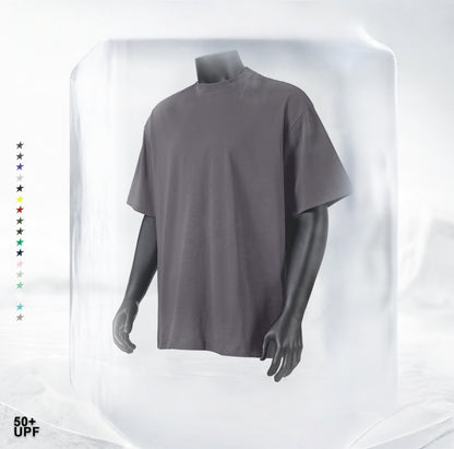 Summer Cooling & UV Protection T-Shirt - Relaxed Fit Unisex Teen Streetwear, Antibacterial Crewneck Tee with Ice Silk Feeling
