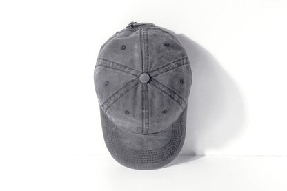 Vintage Washed Baseball Cap - Distressed Dad Hat with Curved Brim, Unisex Retro Style Adjustable Snapback
