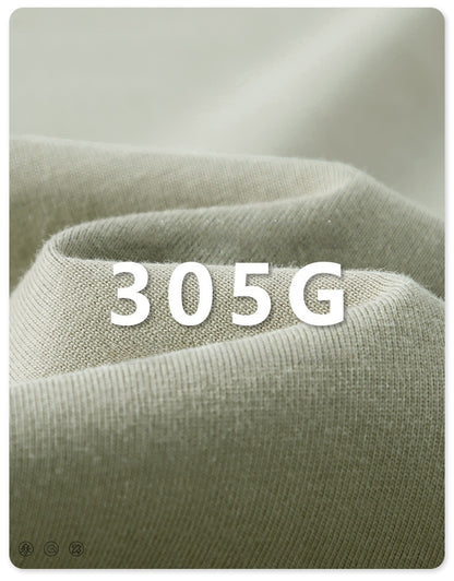 Unisex American Heavyweight Long Sleeve T-Shirt - 100% Cotton Relaxed Fit Couple's Tee, Minimalist Streetwear Essential