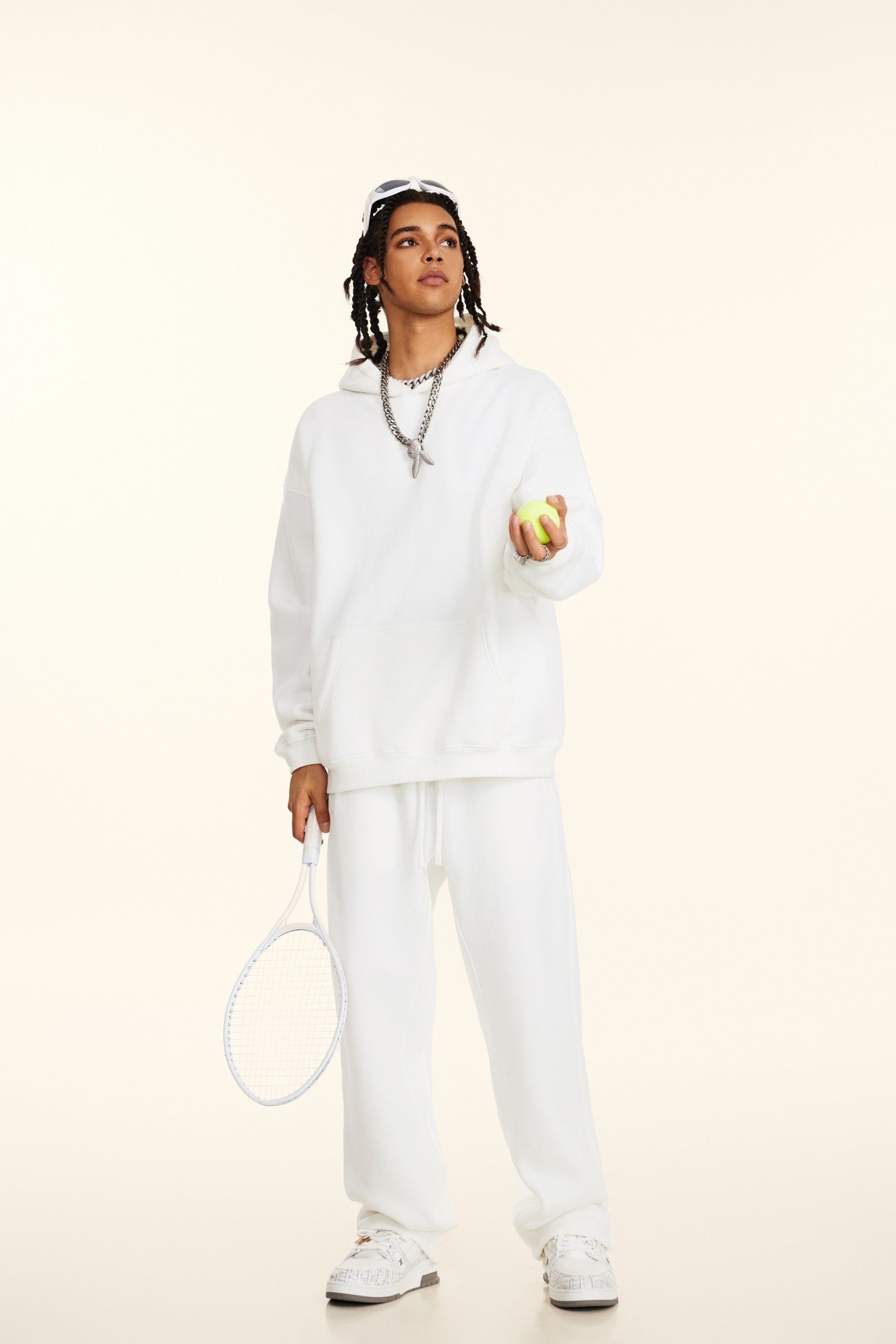 Custom 345GSM Fleece Joggers - Heavyweight Blank Streetwear Pants, Oversize Fit Brushed Insided Unisex Sweatpants with Pocket