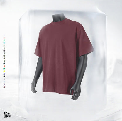 Summer Cooling & UV Protection T-Shirt - Relaxed Fit Unisex Teen Streetwear, Antibacterial Crewneck Tee with Ice Silk Feeling
