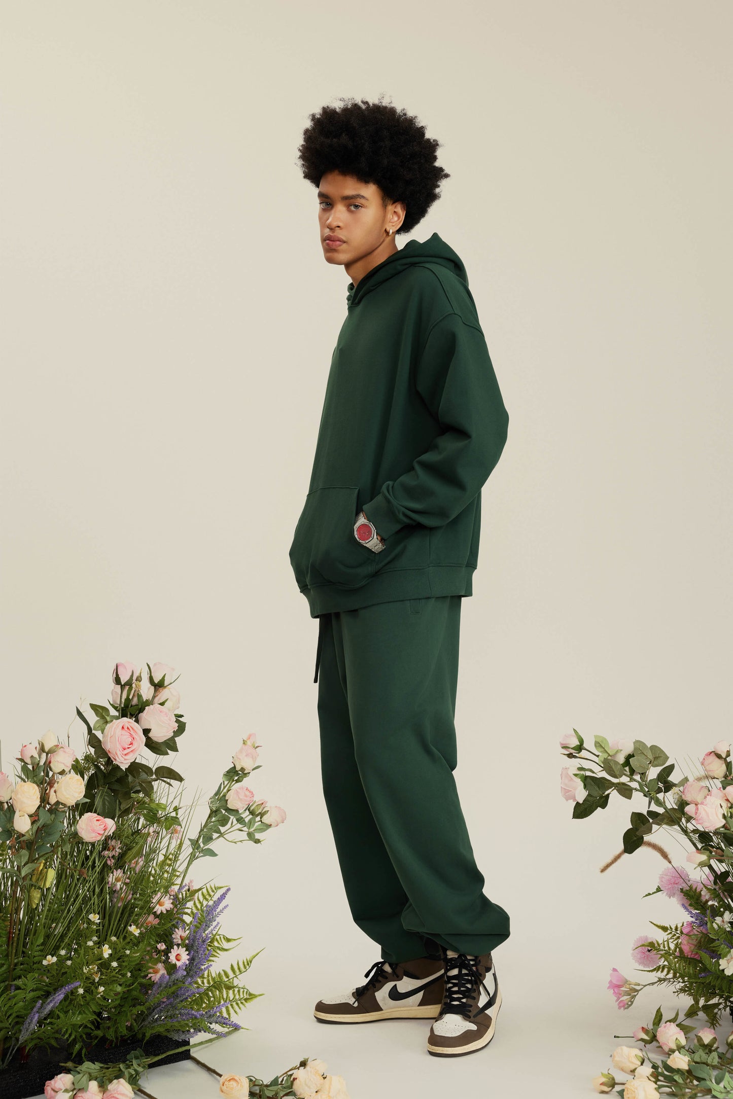 2025 Heavyweight 445GSM French Terry Hoodie - American Streetwear Pullover, Oversized Unisex Crewneck Sweatshirt | Year-Round Essential