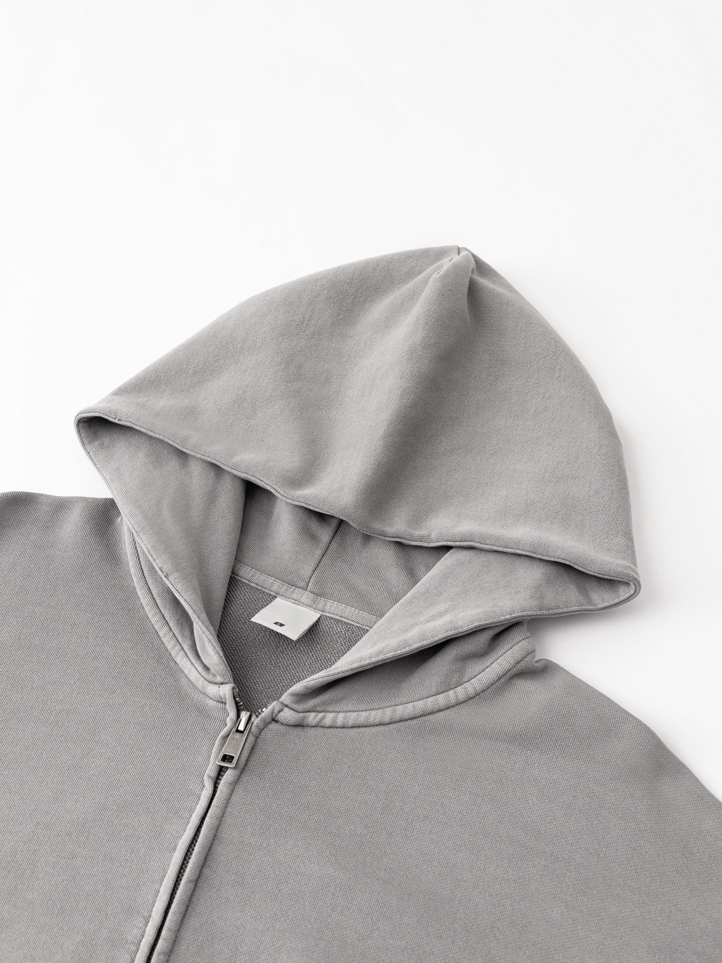 Custom 370 GSM 100% Cotton Heavyweight Hoodie - Cropped Oversized Zip Up Men's Pullover with Panel Design Streetwear Jacket