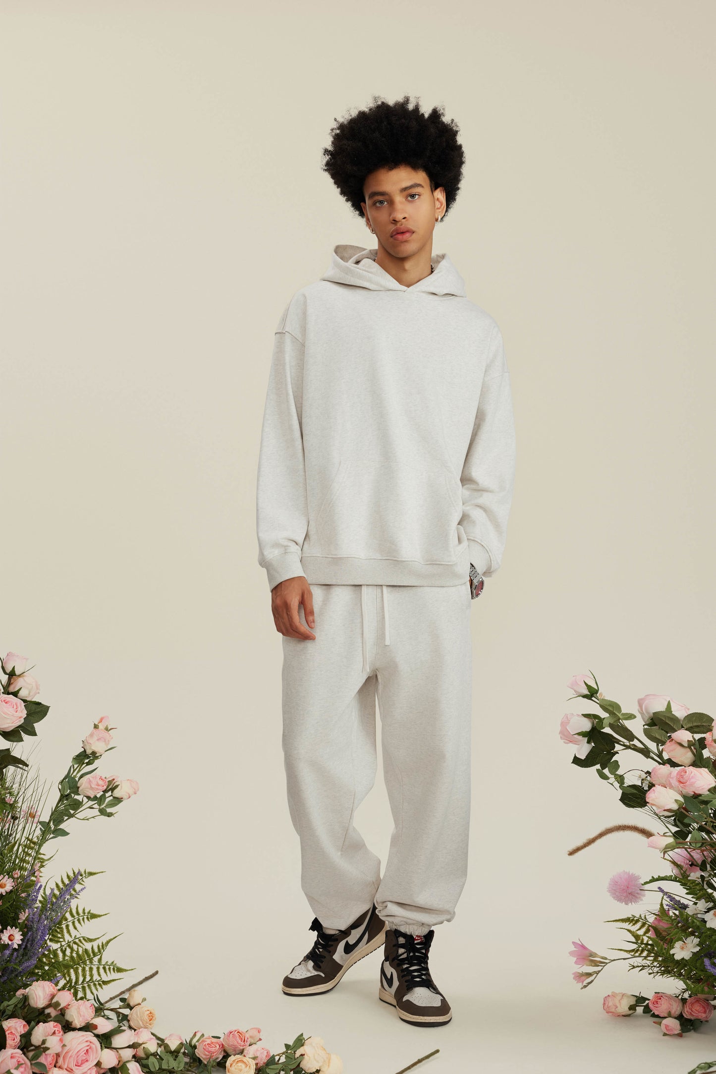 2025 Heavyweight 445GSM French Terry Hoodie - American Streetwear Pullover, Oversized Unisex Crewneck Sweatshirt | Year-Round Essential