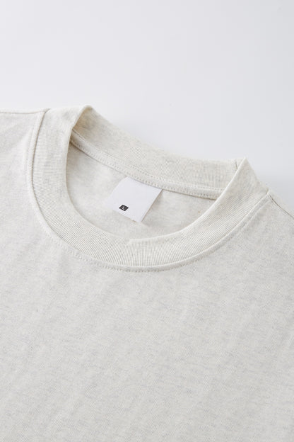 Heavyweight 425GSM Oversized Dropped Shoulder T-Shirt - 100% Cotton Teen Boys Summer Streetwear Unisex Essential Basic Tee