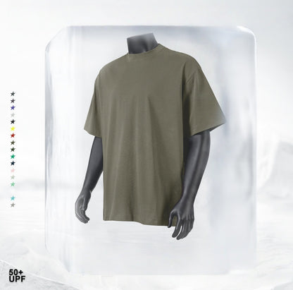 Summer Cooling & UV Protection T-Shirt - Relaxed Fit Unisex Teen Streetwear, Antibacterial Crewneck Tee with Ice Silk Feeling