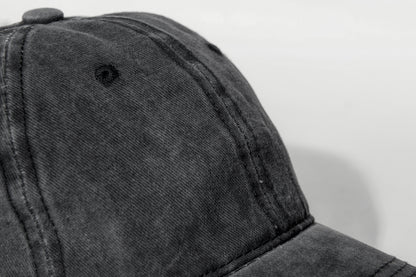 Vintage Washed Baseball Cap - Distressed Dad Hat with Curved Brim, Unisex Retro Style Adjustable Snapback