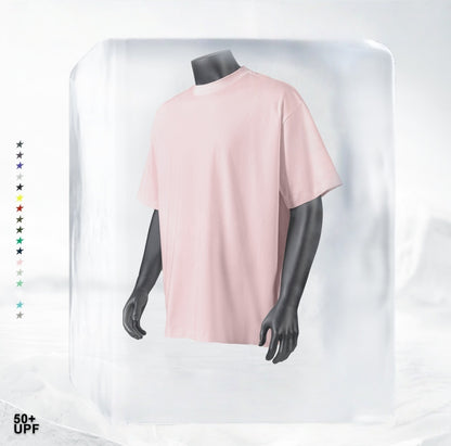 Summer Cooling & UV Protection T-Shirt - Relaxed Fit Unisex Teen Streetwear, Antibacterial Crewneck Tee with Ice Silk Feeling