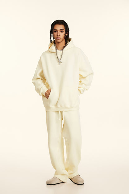 Custom 345GSM Fleece Joggers - Heavyweight Blank Streetwear Pants, Oversize Fit Brushed Insided Unisex Sweatpants with Pocket