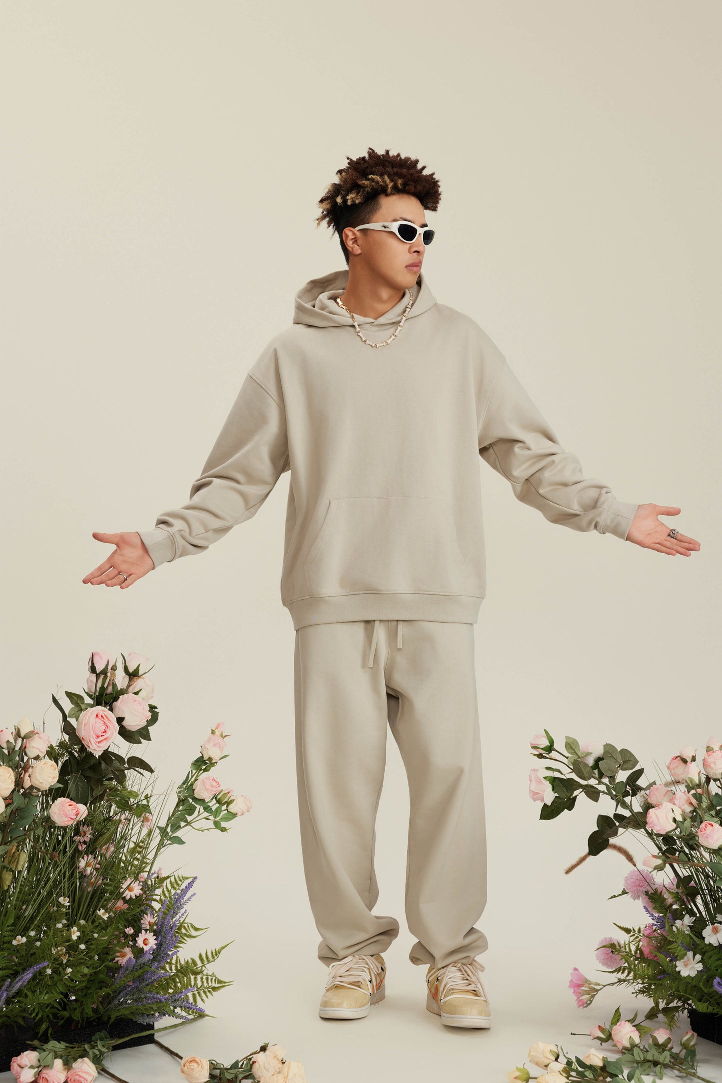 2025 Heavyweight 445GSM French Terry Hoodie - American Streetwear Pullover, Oversized Unisex Crewneck Sweatshirt | Year-Round Essential