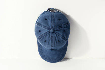 Vintage Washed Baseball Cap - Distressed Dad Hat with Curved Brim, Unisex Retro Style Adjustable Snapback
