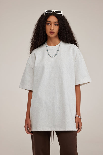 Heavyweight 425GSM Oversized Dropped Shoulder T-Shirt - 100% Cotton Teen Boys Summer Streetwear Unisex Essential Basic Tee