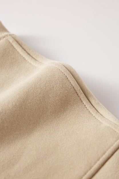 Custom 345GSM Winter Fleece Hoodie - Heavyweight Blank Pullover Sweatshirt, Oversized Unisex Crewneck Men's Sportswear with Brushed Interior