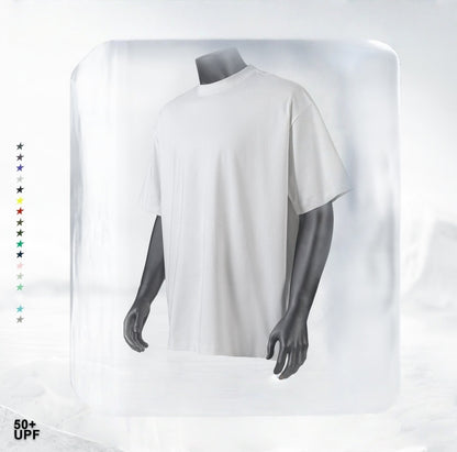 Summer Cooling & UV Protection T-Shirt - Relaxed Fit Unisex Teen Streetwear, Antibacterial Crewneck Tee with Ice Silk Feeling